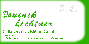 dominik lichtner business card